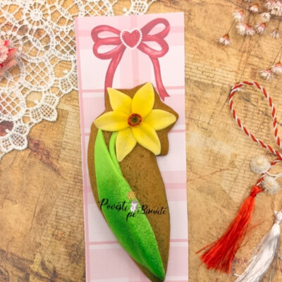 Martisor Fir narcisa din turta dulce