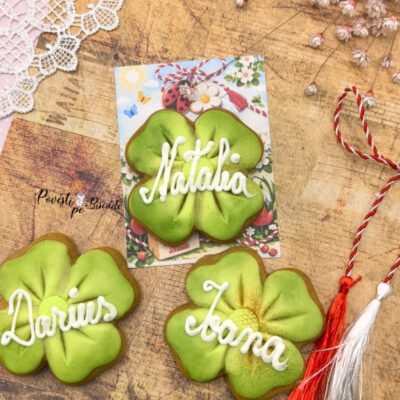Turta dulce martisor Trifoi FARA PERSONALIZARE
