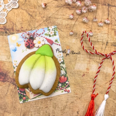 Turta dulce martisor cap de Ghiocel