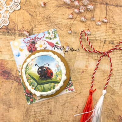 Turta dulce Martisor cu ravas - Buburuza