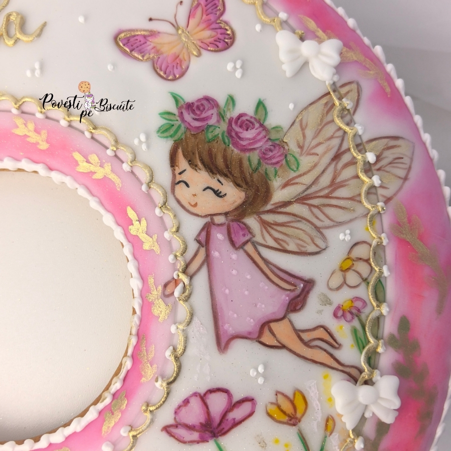 Colac din turta dulce pentru prima aniversare 30cm - imagine 3