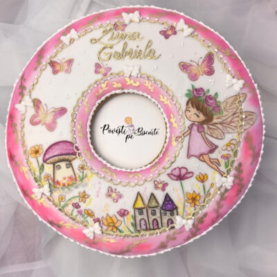 Colac din turta dulce pentru prima aniversare 30cm