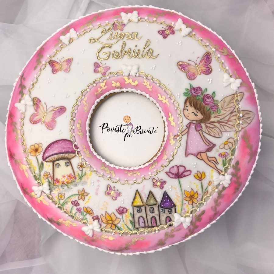 Colac din turta dulce pentru prima aniversare 30cm