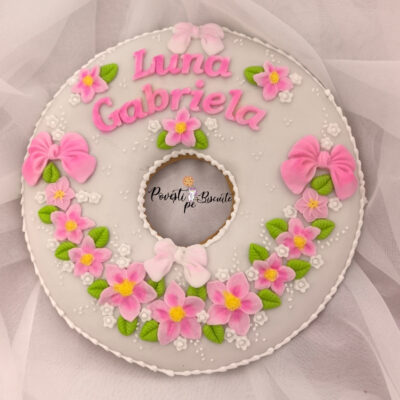 Colac din turta dulce pentru prima aniversare 24cm